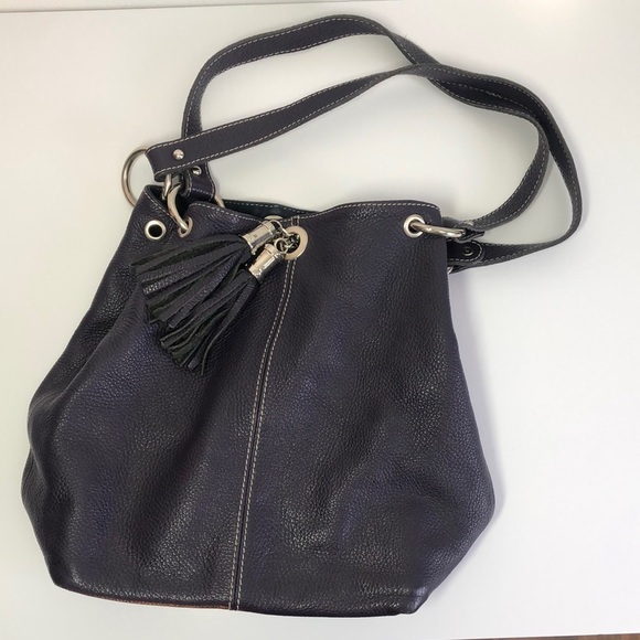 Marco Leather Factory Shoulder Bag Womens Purple Boho Purse - Picture 1 of 10